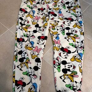 New Disney Mickey Mouse Joggers Juniors SizeXL Mickey And Friends Sweatpants